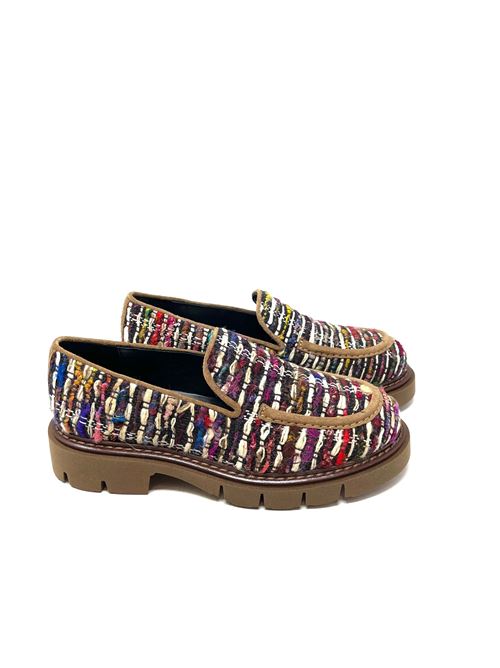 Mocassino donna multicolor IL LACCIO | 26316TEXTABRIG